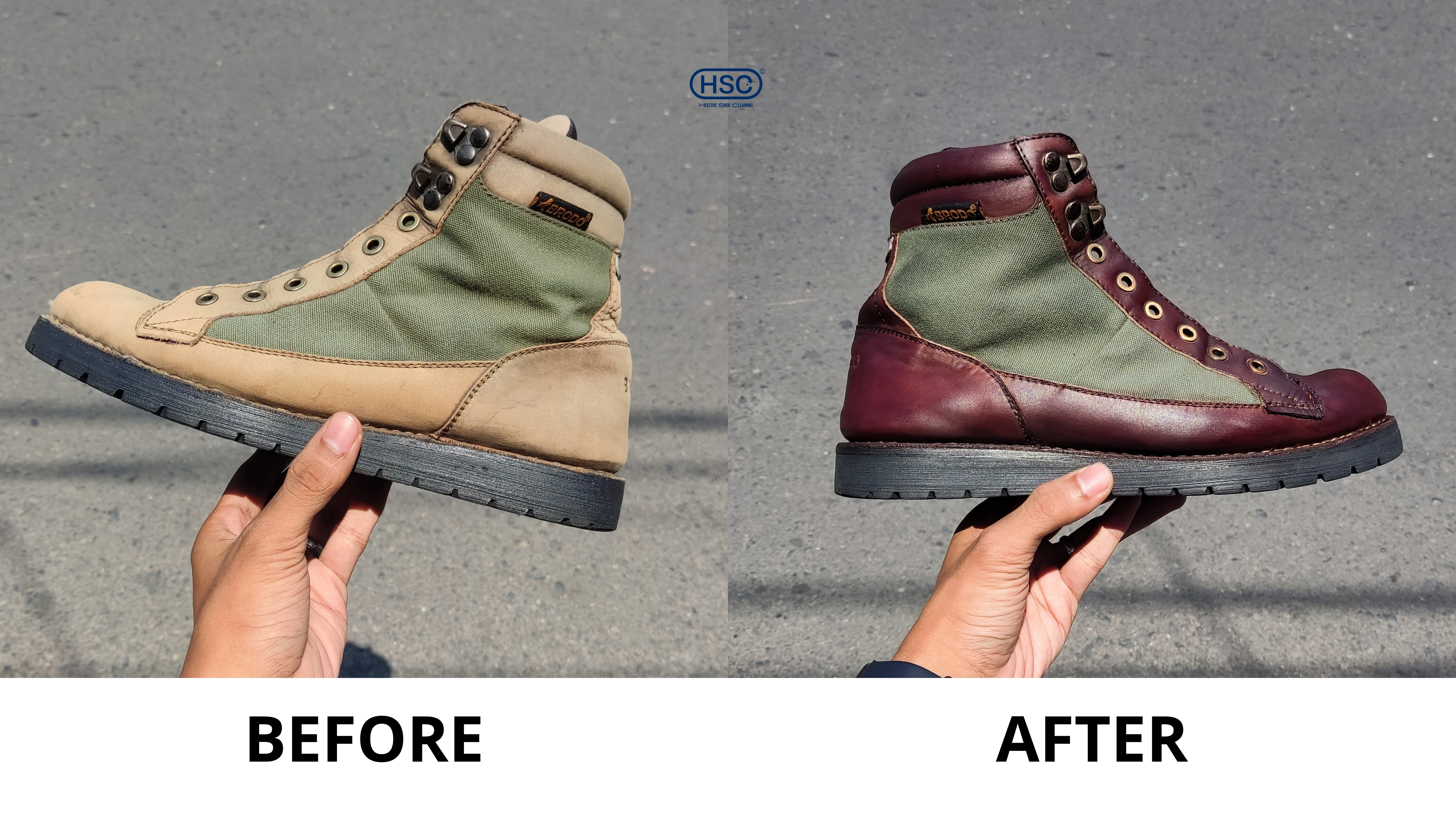 Proses repair-sepatu Heeltoe Cilacap